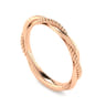 14K Rose Gold Diamond Matching Wedding Band