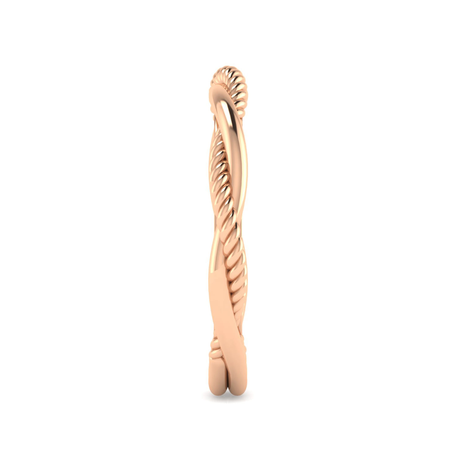14K Rose Gold Diamond Matching Wedding Band - Shot 4