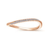 14K Rose Gold Diamond Matching Wedding Band - 0.06 ct