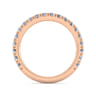 14K Rose Gold Diamond Matching Wedding Band - 0.8 ct