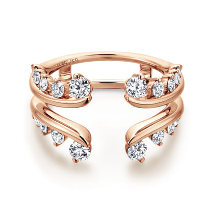 14K Rose Gold Diamond Ring Enhancer