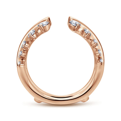 14K Rose Gold Diamond Ring Enhancer