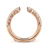 Enhancer Wedding Ring in 14k Rose Gold with Round Natural Diamond at Gabriel & Co.