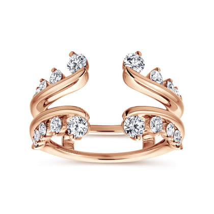 14K Rose Gold Diamond Ring Enhancer