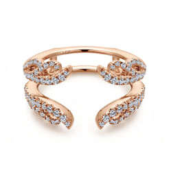 14K Rose Gold Diamond Ring Enhancer