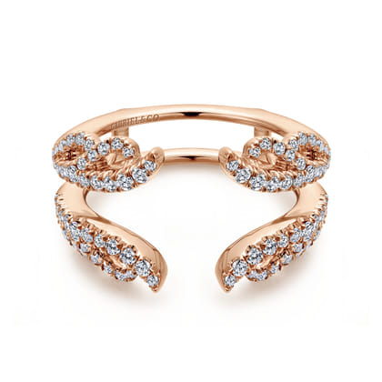 14K Rose Gold Diamond Ring Enhancer