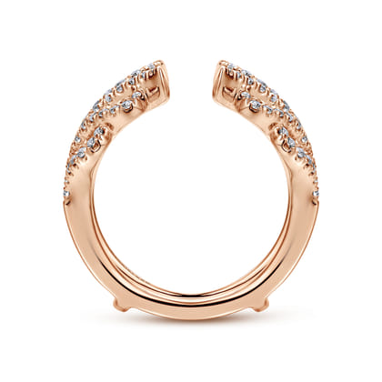 14K Rose Gold Diamond Ring Enhancer