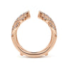 Enhancer Wedding Ring in 14k Rose Gold with Round Natural Diamond at Gabriel & Co.