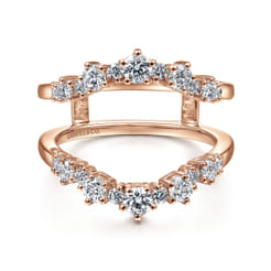 14K Rose Gold Diamond Ring Enhancer