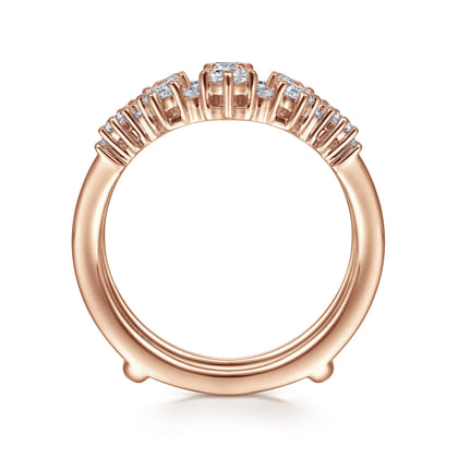 14K Rose Gold Diamond Ring Enhancer