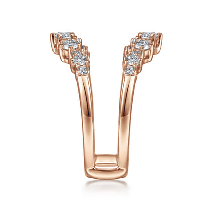 14K Rose Gold Diamond Ring Enhancer