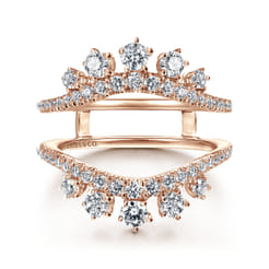 14K Rose Gold Diamond Ring Enhancer