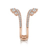 Enhancer Wedding Ring in 14k Rose Gold with Round Natural Diamond at Gabriel & Co.