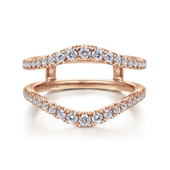 14K Rose Gold Diamond Ring Enhancer