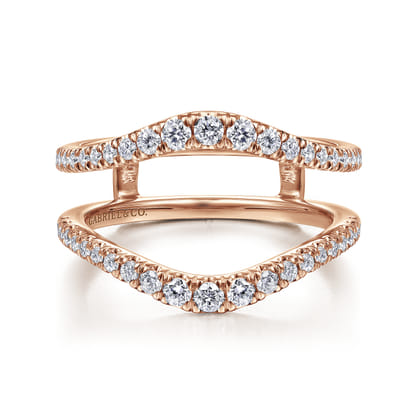 14K Rose Gold Diamond Ring Enhancer