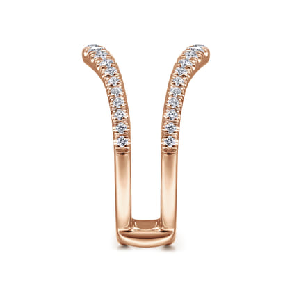 14K Rose Gold Diamond Ring Enhancer