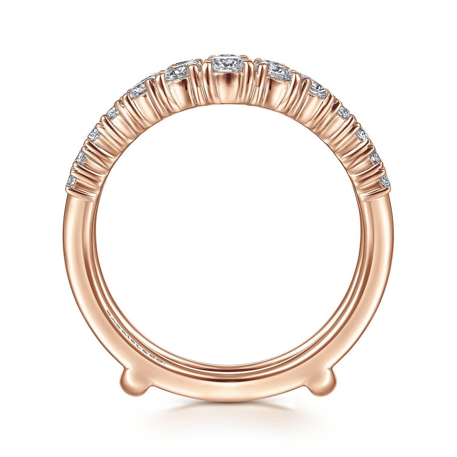 14K Rose Gold Diamond Ring Enhancer - 0.95 ct - Shot 2