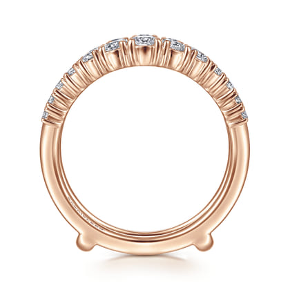 14K Rose Gold Diamond Ring Enhancer