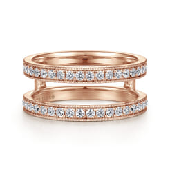14K Rose Gold Diamond Ring Enhancer