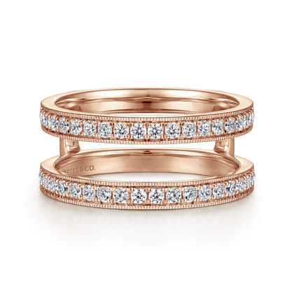 14K Rose Gold Diamond Ring Enhancer