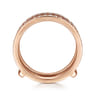 Enhancer Wedding Ring in 14k Rose Gold with Round Natural Diamond at Gabriel & Co.