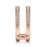 Enhancer Wedding Ring in 14k Rose Gold with Round Natural Diamond at Gabriel & Co.