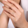 Enhancer Wedding Ring in 14k Rose Gold with Round Natural Diamond at Gabriel & Co.