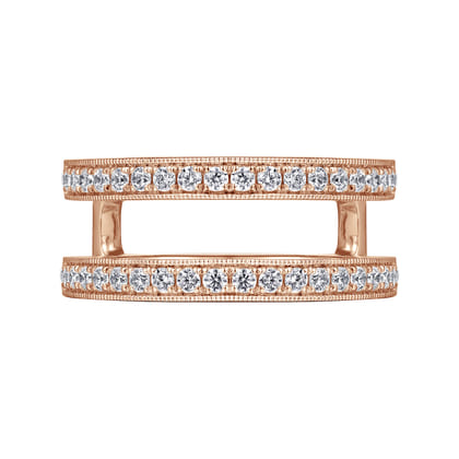 14K Rose Gold Diamond Ring Enhancer