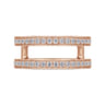 Enhancer Wedding Ring in 14k Rose Gold with Round Natural Diamond at Gabriel & Co.