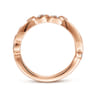 14K Rose Gold Diamond Wedding Band - 0.08 ct