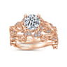 14K Rose Gold Diamond Wedding Band - 0.08 ct
