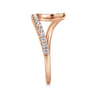 14K Rose Gold Diamond Wedding Band - 0.3 ct