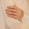 Straight Wedding Ring in 14k Rose Gold with Round Natural Diamond at Gabriel & Co.