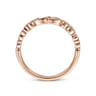 Fancy Wedding Ring in 14k Rose Gold with Round Natural Diamond at Gabriel & Co.