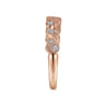 Fancy Wedding Ring in 14k Rose Gold with Round Natural Diamond at Gabriel & Co.