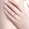 Fancy Wedding Ring in 14k Rose Gold with Round Natural Diamond at Gabriel & Co.