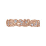 Fancy Wedding Ring in 14k Rose Gold with Round Natural Diamond at Gabriel & Co.