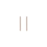 14K Rose Gold French Pave 20mm Round Inside Out Diamond Hoop Earrings - 0.5 ct
