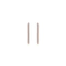 14K Rose Gold French Pave 20mm Round Inside Out Diamond Hoop Earrings - 0.75 ct