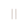 14K Rose Gold French Pave 30mm Round Inside Out Diamond Hoop Earrings - 0.75 ct