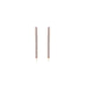 14K Rose Gold French Pave 30mm Round Inside Out Diamond Hoop Earrings - 1.45 ct