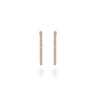 14K Rose Gold French Pave 30mm Round Inside Out Diamond Hoop Earrings - 1.9 ct