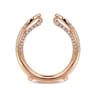 Enhancer Wedding Ring in 14k Rose Gold with Round Natural Diamond at Gabriel & Co.
