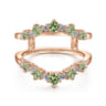 Enhancer Wedding Ring in 14k Rose Gold with Round  at Gabriel & Co.