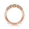 Enhancer Wedding Ring in 14k Rose Gold with Round  at Gabriel & Co.