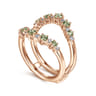 Enhancer Wedding Ring in 14k Rose Gold with Round  at Gabriel & Co.