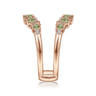 Enhancer Wedding Ring in 14k Rose Gold with Round  at Gabriel & Co.