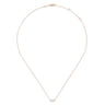 14K Rose Gold Infinity Pendant Necklace