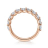 Fancy Wedding Ring in 14k Rose Gold with Marquise Natural Diamond at Gabriel & Co.