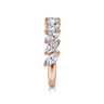 Fancy Wedding Ring in 14k Rose Gold with Marquise Natural Diamond at Gabriel & Co.